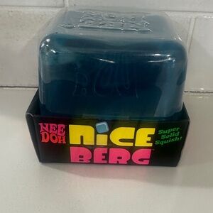 NeeDoh Nice Berg Solid Squish Toy - Blue SAME DAY SHIP🐰